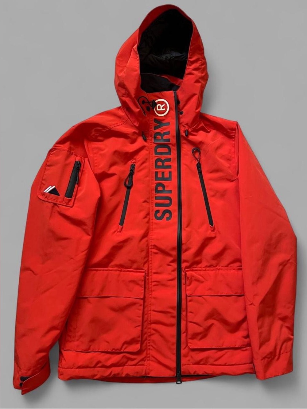 Men’s Superdry Orange & Black Ultimate SD Windcheater Outdoors Jacket. Size M.